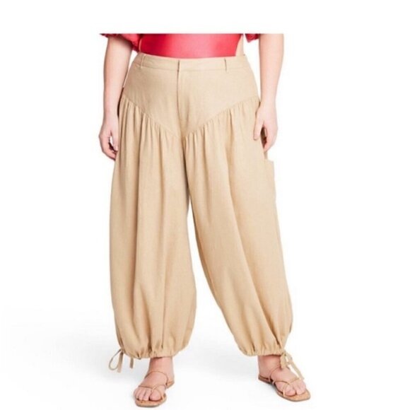 Fe Noel X Target Yoke High Rise Pants Plus Size NWT - Picture 1 of 6